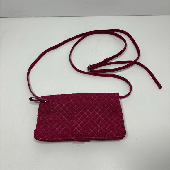 Vera Bradley Pink Quilted RFID Blocking Crossbody Wallet - Good Condition! - Picture 5 of 7
